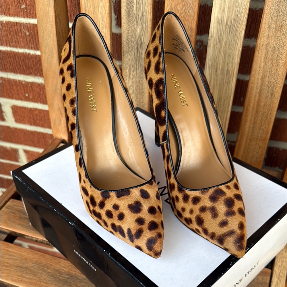 Nine West Brown Heels Sleek Design